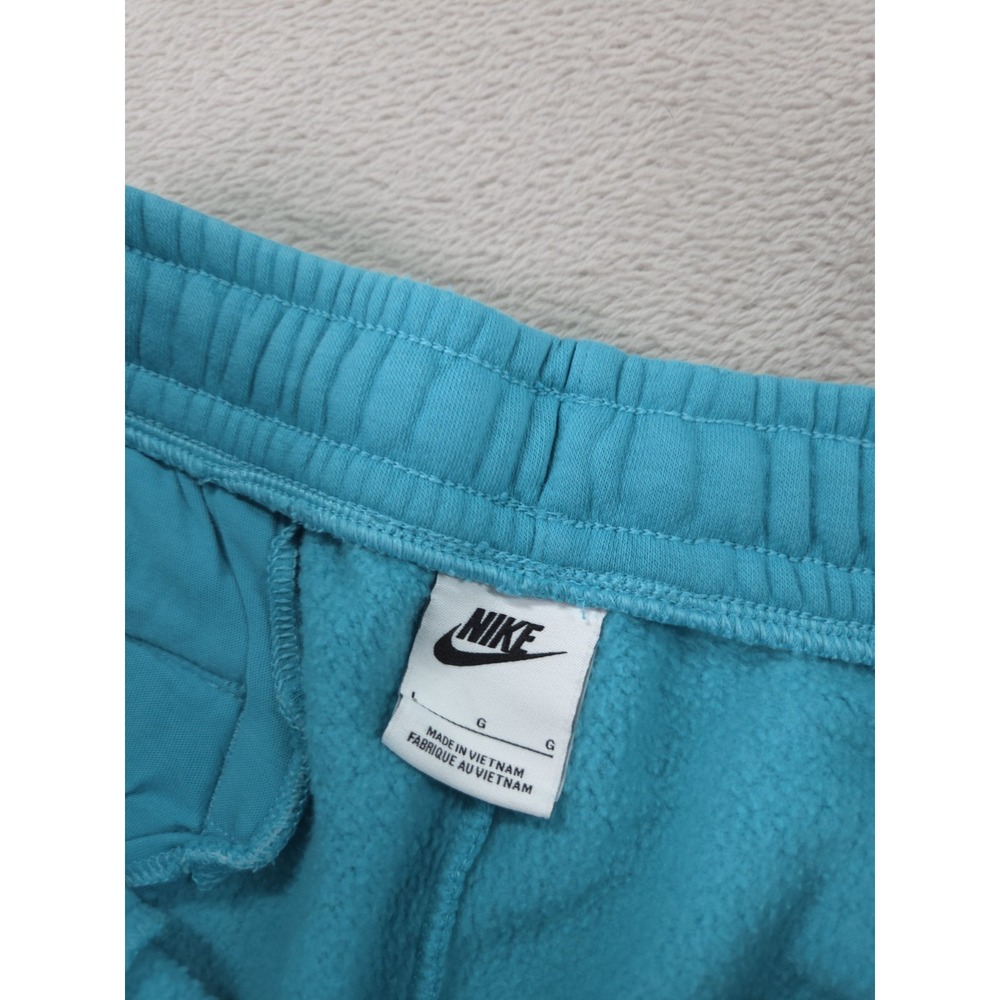 Nike Sportswear Club Fleece Joggers Bright Turquoise Pants Mens Large - Picture 5 of 7